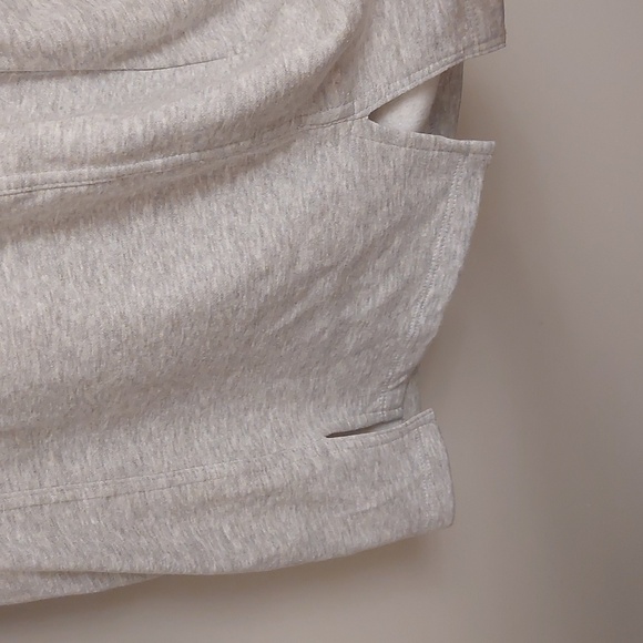 H&M, Fitted Sweatshirt Dress, Light gray melange/A, Small. - Picture 5 of 10